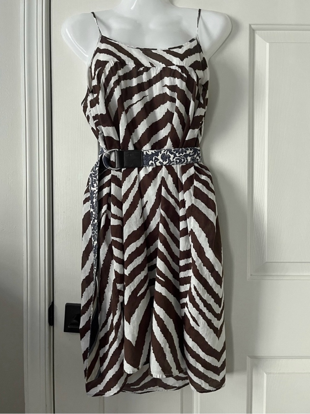 🛍️ Echo • 100% Cotton Pullover Animal Print Sundress • Size Small S